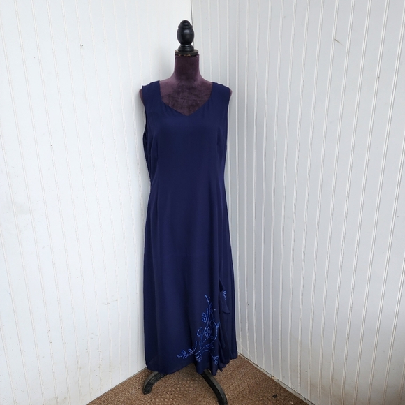 Anthony Richards Blue Maxi Dress - Picture 1 of 15